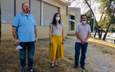 Joan Mena, Isabel Franco i Edu Navarro abans de l'acte | Helena Molist